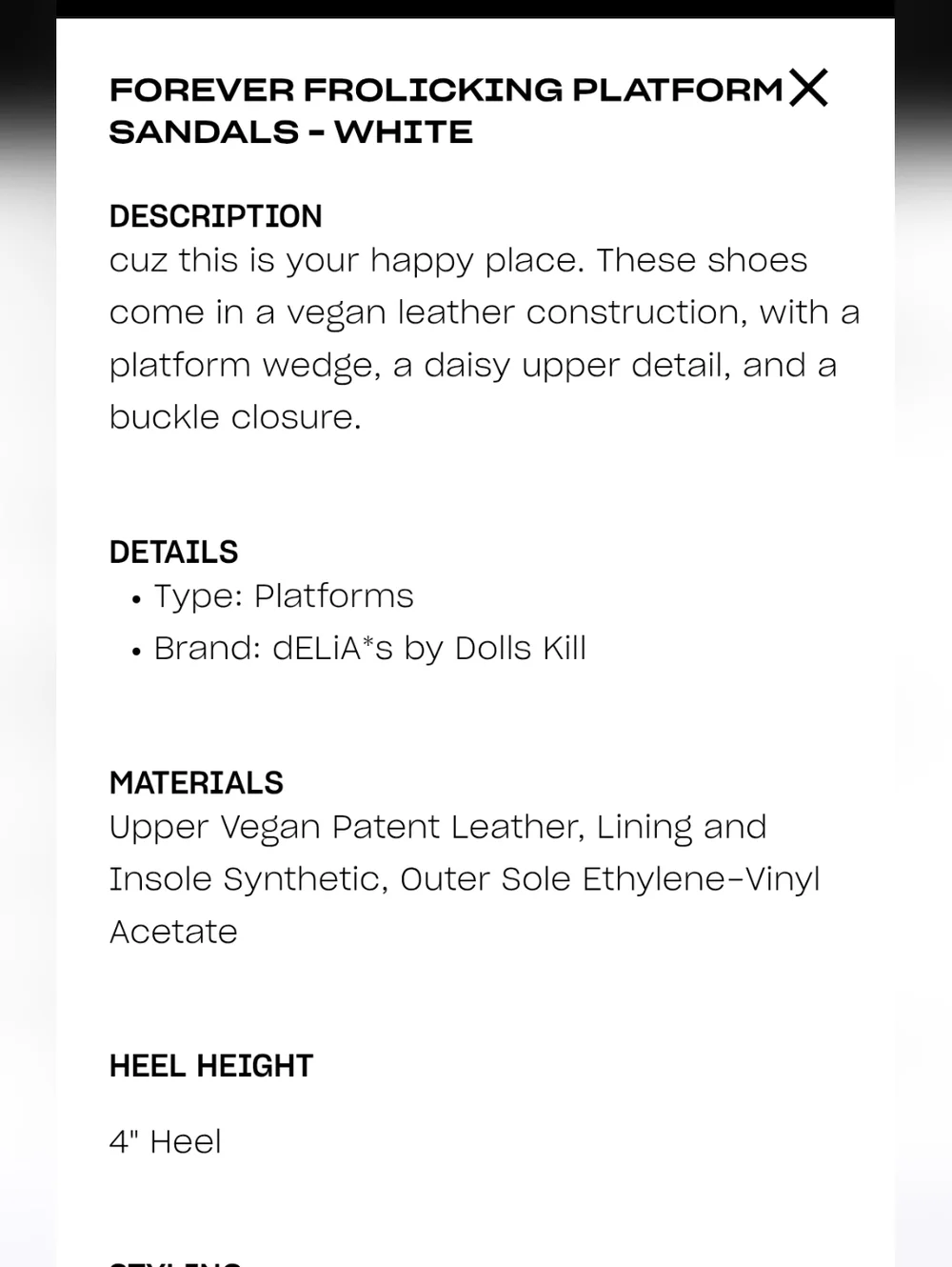Dolls Kill vegan leather